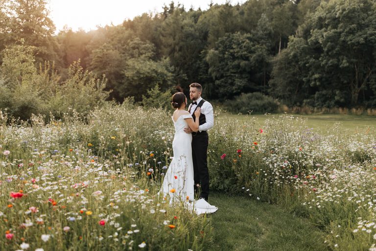 Lauren & Joseffs Wild Flower Wedding at Garthmyl Hall